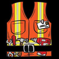 Funny Group Matching Halloween Construction Worker Costume Flexfit Unipanel Trucker Cap