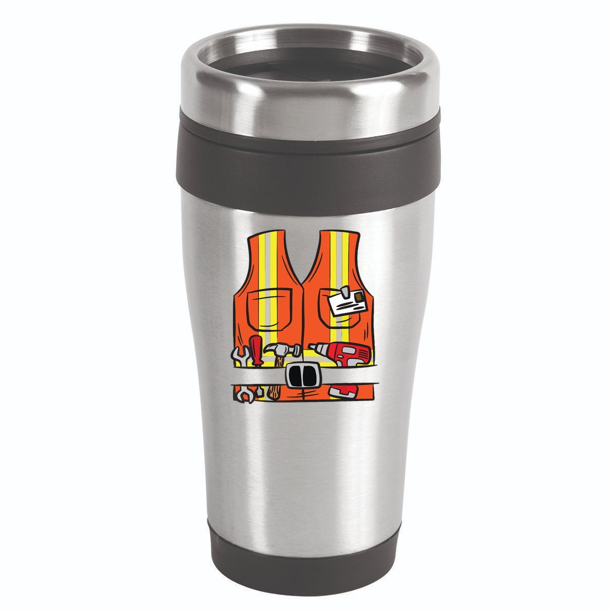 Funny Group Matching Halloween Construction Worker Costume 16oz Travel Tumbler