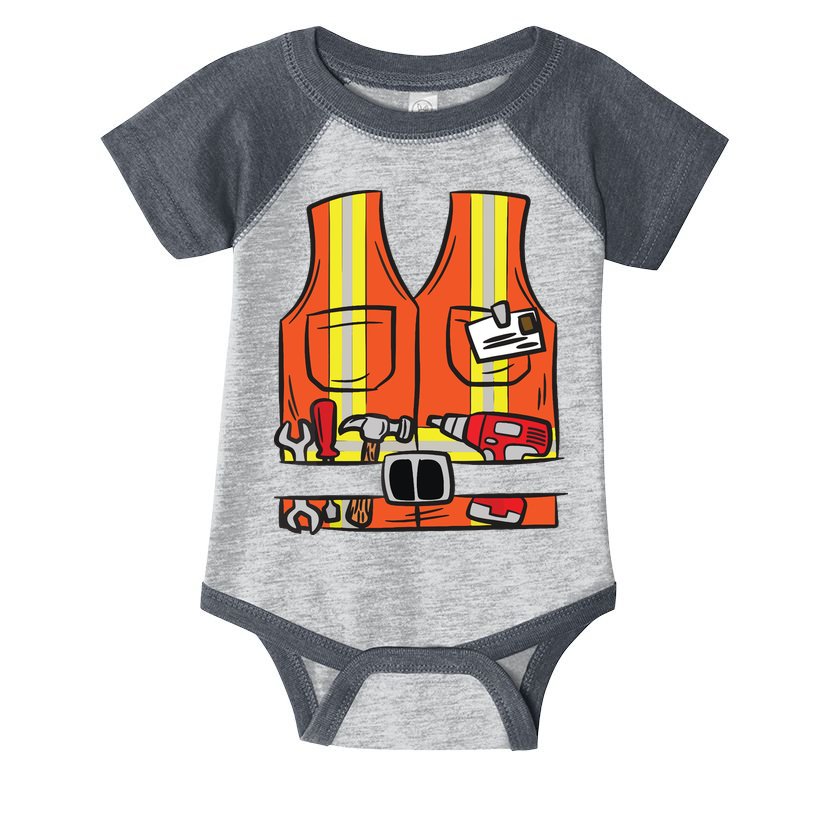 Funny Group Matching Halloween Construction Worker Costume Infant Baby Jersey Bodysuit