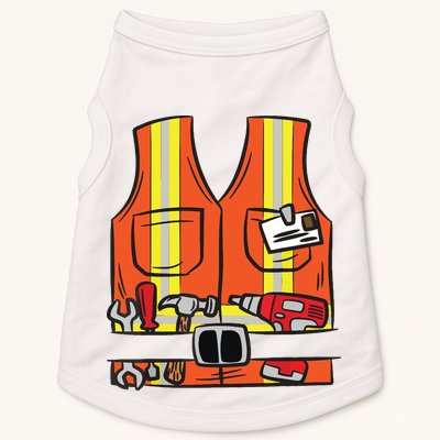 Funny Group Matching Halloween Construction Worker Costume Doggie Tank