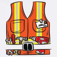 Funny Group Matching Halloween Construction Worker Costume Cooling Performance Crew T-Shirt