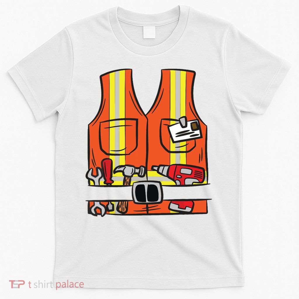 Funny Group Matching Halloween Construction Worker Costume T-Shirt