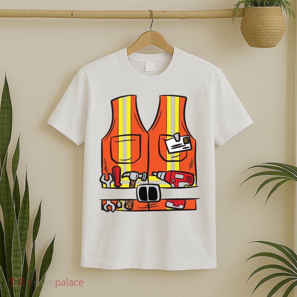 Funny Group Matching Halloween Construction Worker Costume T-Shirt