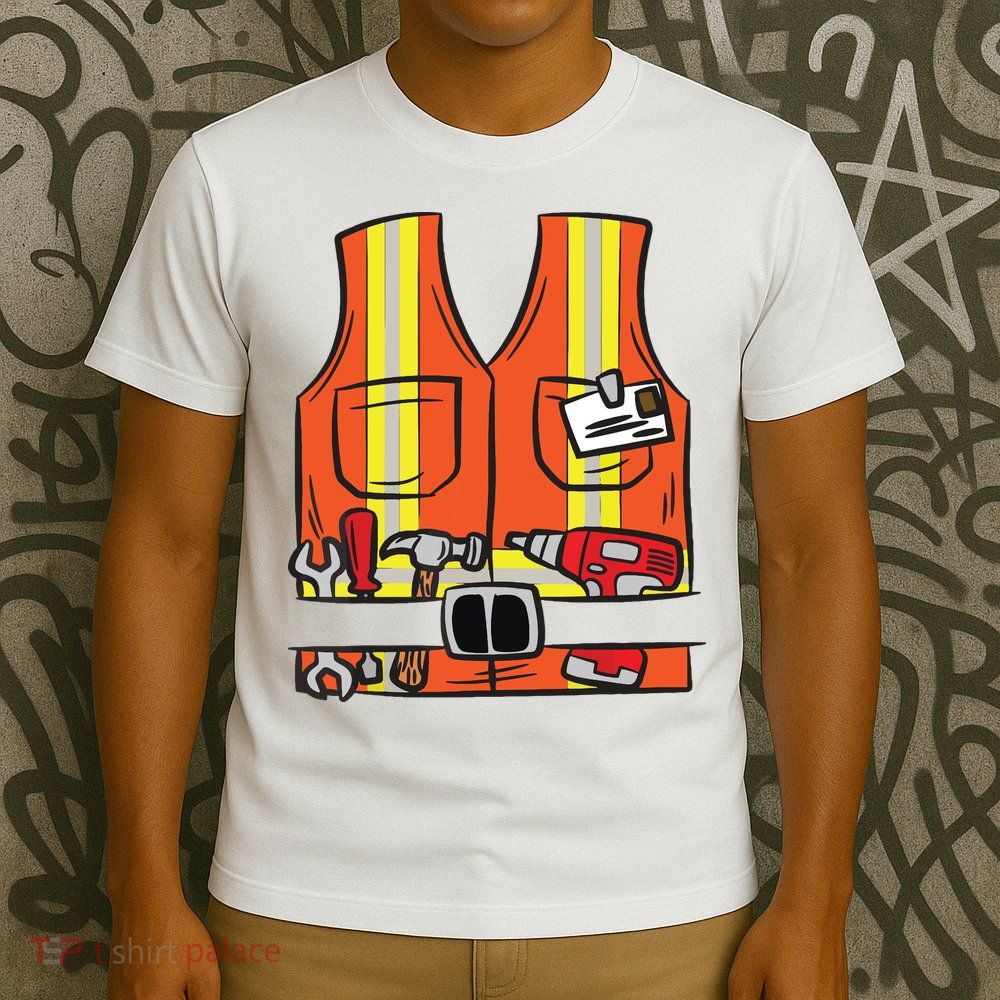 Funny Group Matching Halloween Construction Worker Costume T-Shirt