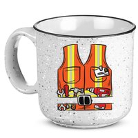 Funny Group Matching Halloween Construction Worker Costume 15oz Campfire Ceramic Mug