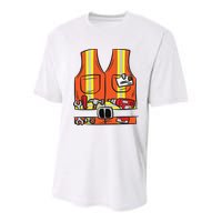 Funny Group Matching Halloween Construction Worker Costume Youth Performance Sprint T-Shirt