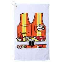 Funny Group Matching Halloween Construction Worker Costume Golf Towel