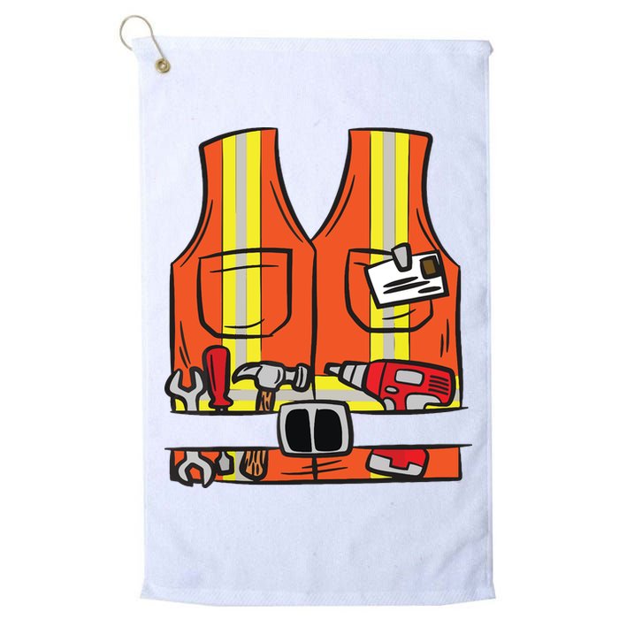 Funny Group Matching Halloween Construction Worker Costume Golf Towel