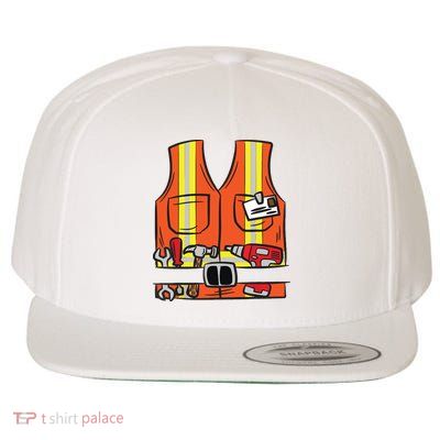 Funny Group Matching Halloween Construction Worker Costume Wool Snapback Cap