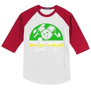 Funny Great Mine Dink Alike Pickleball Kids Colorblock Raglan Jersey