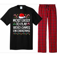 Funny Gamer Most Likely To Play Video Games On Christmas Pajama Set