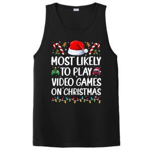 Funny Gamer Most Likely To Play Video Games On Christmas PosiCharge Competitor Tank