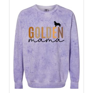 Funny Golden Mama Golden Retriever Dog Lover Gift Golden Mom Dog Owner Colorblast Crewneck Sweatshirt