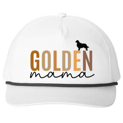 Funny Golden Mama Golden Retriever Dog Lover Gift Golden Mom Dog Owner Snapback Five-Panel Rope Hat