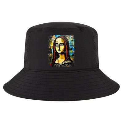 Funny Gothic Mona Lisa 90s Pop Art Graffiti Style Aesthetic Cool Comfort Performance Bucket Hat
