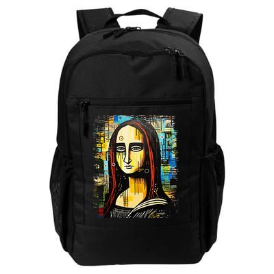 Funny Gothic Mona Lisa 90s Pop Art Graffiti Style Aesthetic Backpack