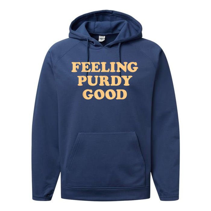 Feeling Good Meme Performance Fleece Hoodie