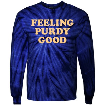 Feeling Good Meme Tie-Dye Long Sleeve Shirt