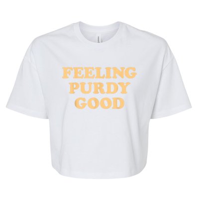 Feeling Good Meme Bella+Canvas Jersey Crop Tee