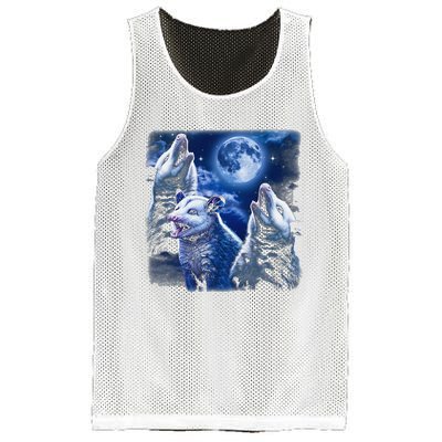 Funny Graphic Moons Opossum Starry Night & Opossums Possum Animals Mesh Reversible Basketball Jersey Tank