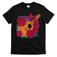 Floral Guitar Music T-Shirt
