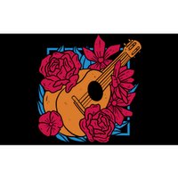 Floral Guitar Music Bumper Sticker