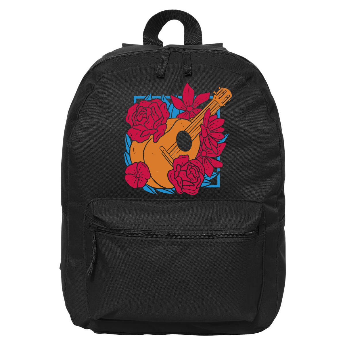 Floral Guitar Music 16 in Basic Backpack
