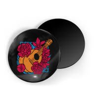 Floral Guitar Music Magnet