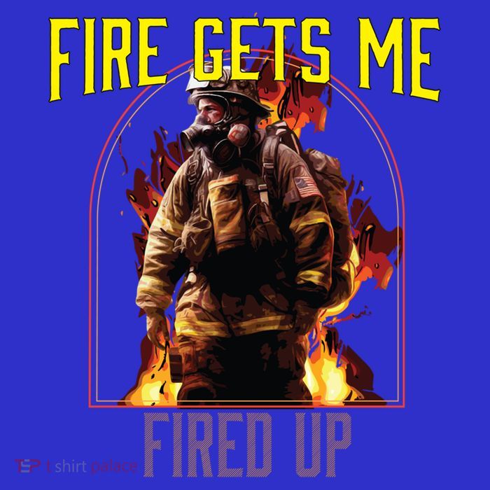Fire Gets Me Fired Up Fire Rescue Firefighting Firefighter Gift 16 in Basic Backpack