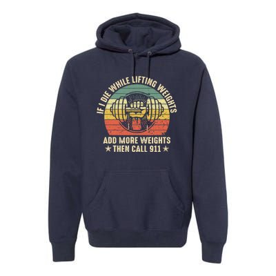 Funny Gym Motivational Quote Premium Hoodie