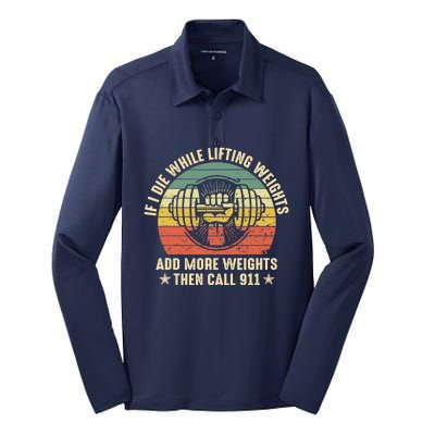 Funny Gym Motivational Quote Silk Touch Performance Long Sleeve Polo