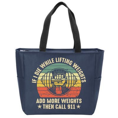 Funny Gym Motivational Quote Zip Tote Bag