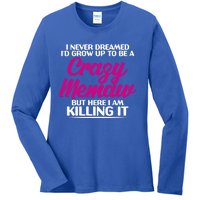 Funny Grandma Mothers Day Tee With Memaw Design Cute Gift Ladies Long Sleeve Shirt