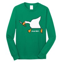 Funny Goose Murder Long Sleeve Shirt