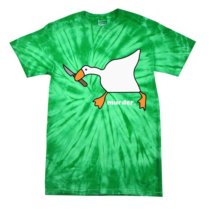 Funny Goose Murder Tie-Dye T-Shirt