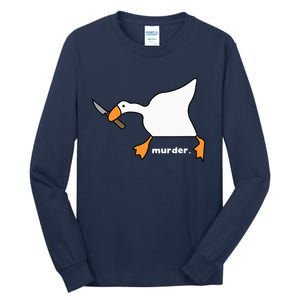 Funny Goose Murder Tall Long Sleeve T-Shirt