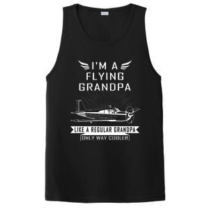 Flying Grandpa Meaningful Gift Pilot Gift Pilot Humor Tee Gift PosiCharge Competitor Tank