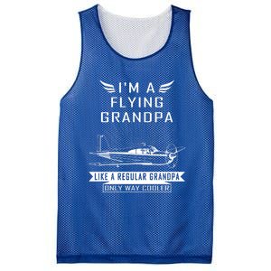 Flying Grandpa Meaningful Gift Pilot Gift Pilot Humor Tee Gift Mesh Reversible Basketball Jersey Tank