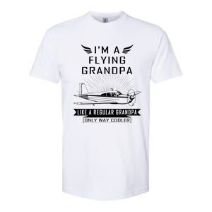 Flying Grandpa Meaningful Gift Pilot Gift Pilot Humor Tee Gift Softstyle CVC T-Shirt