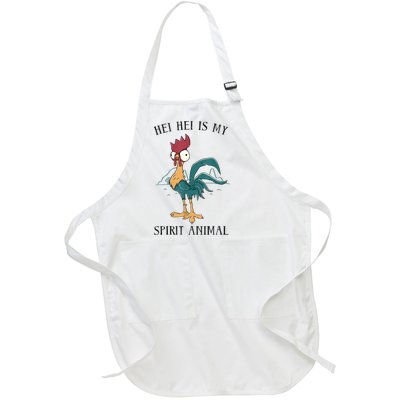 Funy Gift Moana Hei Hei Is My Spirit Animal Portrait Full-Length Apron With Pockets