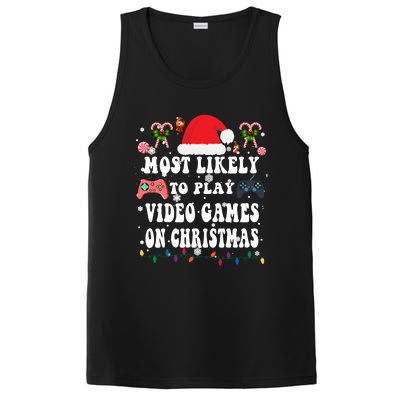 Funny Gamer Most Likely To Play Video Games On Christmas Great Gift PosiCharge Competitor Tank