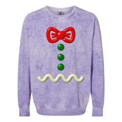 Funny Gingerbread Man Costume Halloween Gift Colorblast Crewneck Sweatshirt