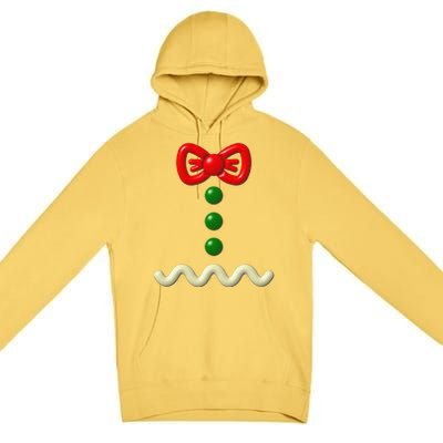 Funny Gingerbread Man Costume Halloween Gift Premium Pullover Hoodie