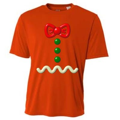 Funny Gingerbread Man Costume Halloween Gift Cooling Performance Crew T-Shirt