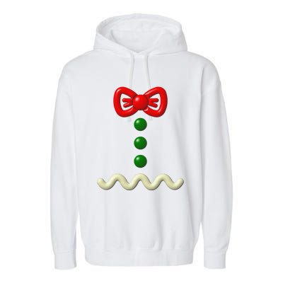 Funny Gingerbread Man Costume Halloween Gift Garment-Dyed Fleece Hoodie