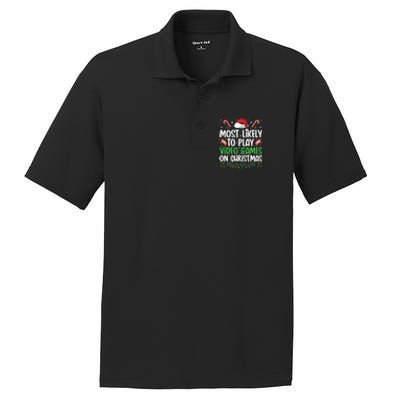 Funny Gamer Most Likely To Play Video Games On Christmas Cute Gift PosiCharge RacerMesh Polo