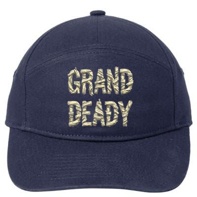 Funny Grand Mummy Matching Couple Halloween Family Costume Meaningful Gift 7-Panel Snapback Hat