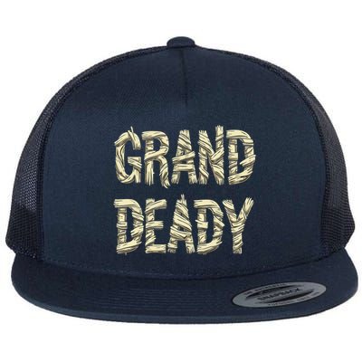 Funny Grand Mummy Matching Couple Halloween Family Costume Meaningful Gift Flat Bill Trucker Hat