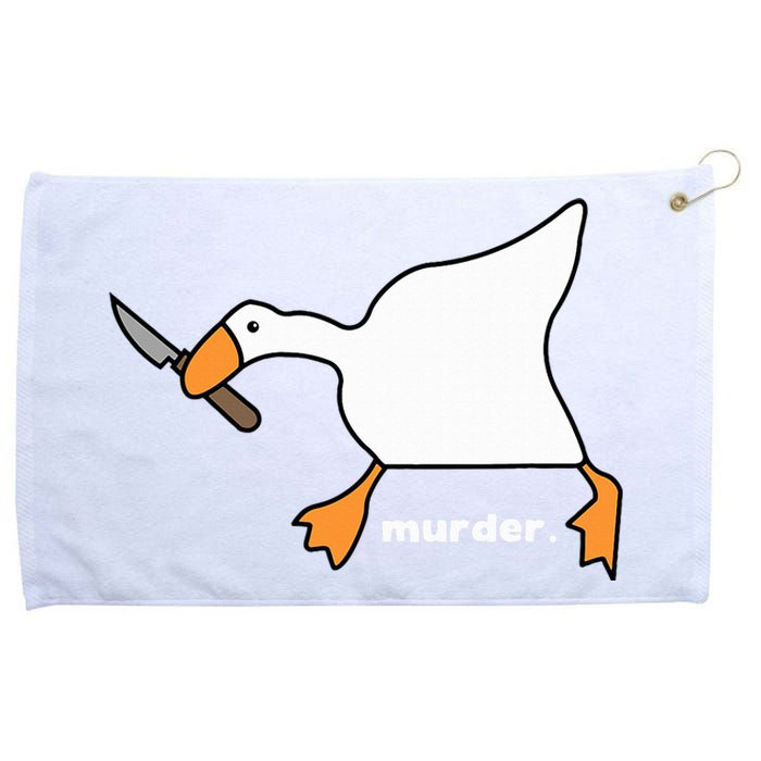 Funny Goose Murder Grommeted Golf Towel