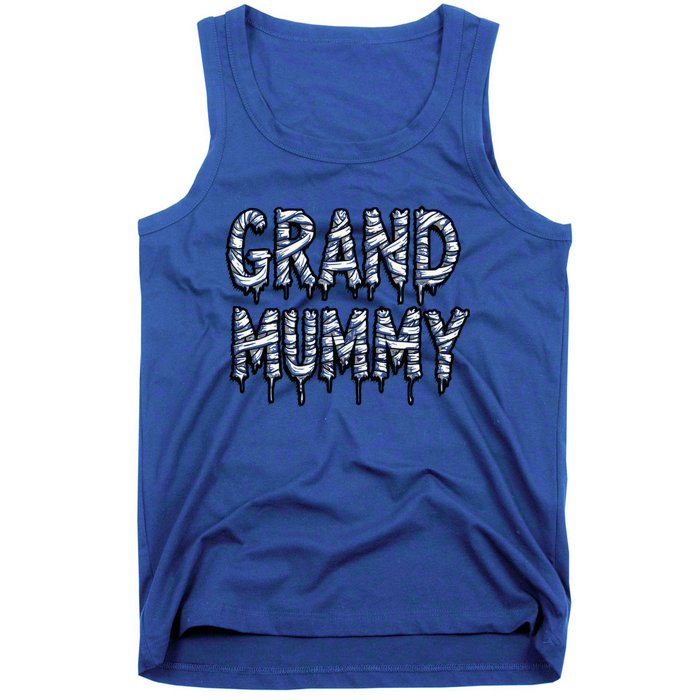 Funny Grand Mummy Matching Couple Halloween Family Costume Gift Tank Top